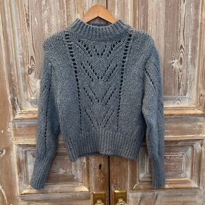 Zara Blue Knit Women's Sweater